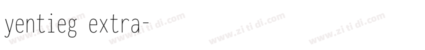yentieg extra字体转换